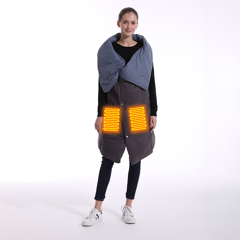 Couverture chauffante multifonctionnelle hiver nouveau gilet chauffant extérieur châle électrique chaud