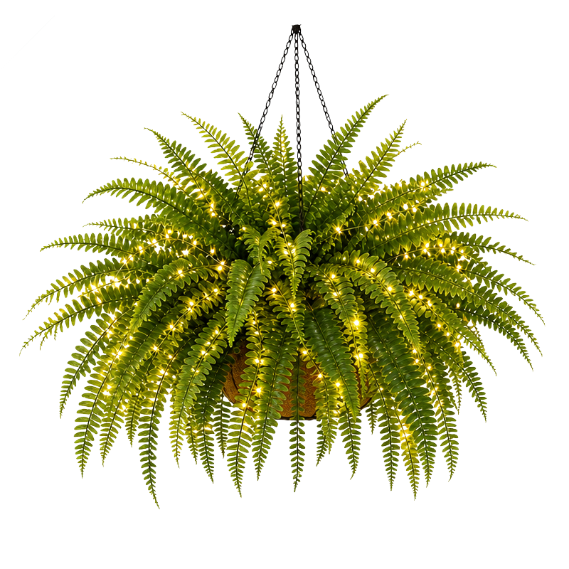 Esslyn™ Fernglow Lighted Hanging Fern Basket