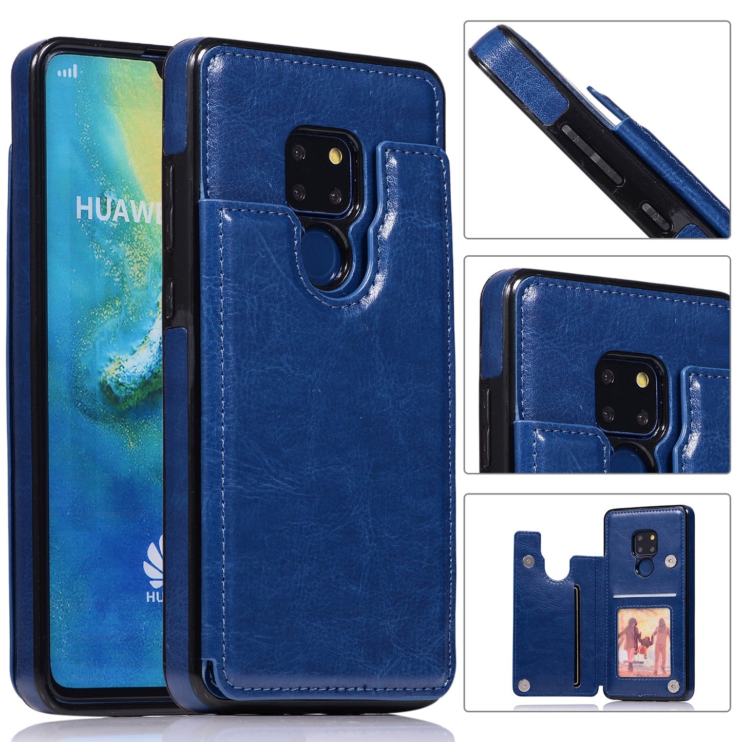 Luxury 4 IN 1 Leather Case For HUAWEI