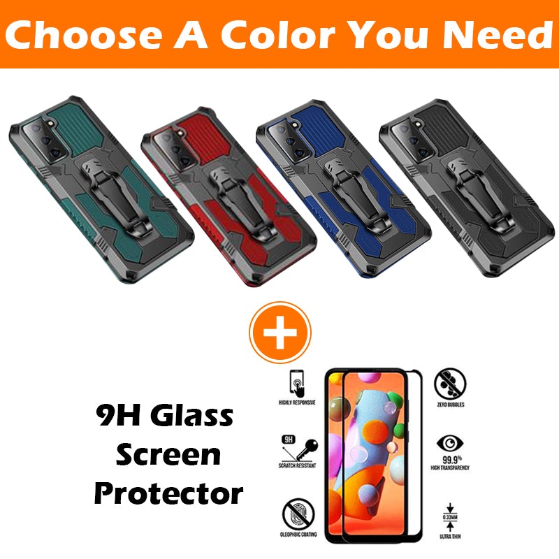 Étui multifonctionnel Phone Warrior avec clip ceinture pour Samsung S21FE