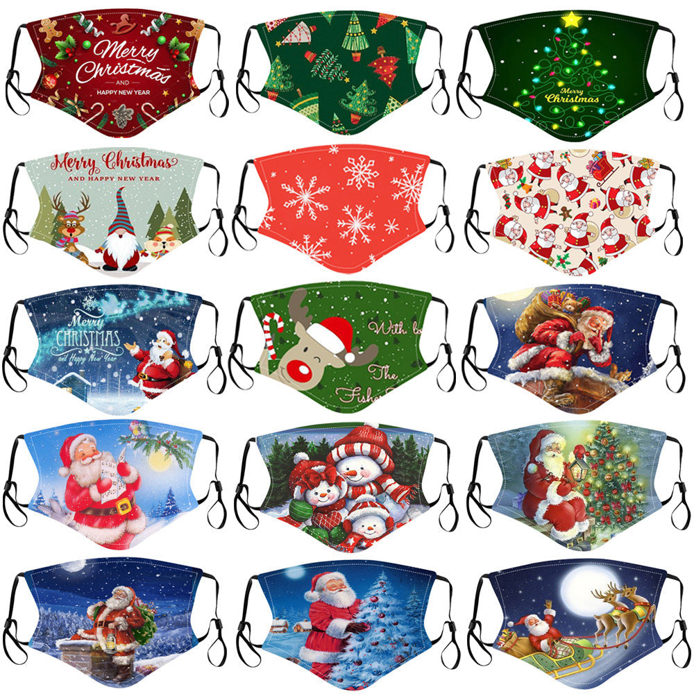 Masque unisexe tendance Joyeux Noël 2020
