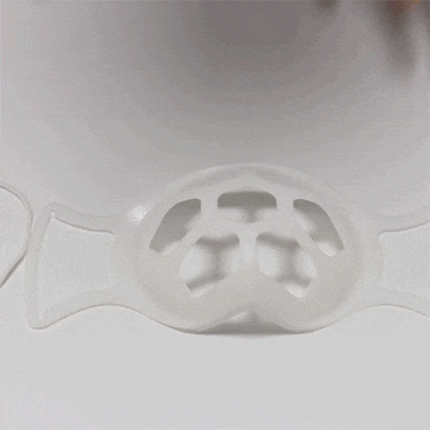 Support de masque facial 3D souple pour plus d'espace de respiration