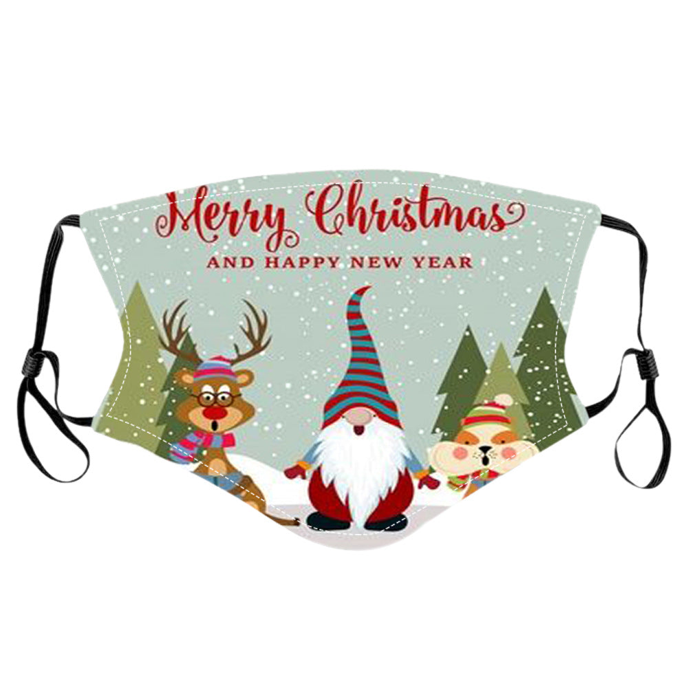 Masque unisexe tendance Joyeux Noël 2020