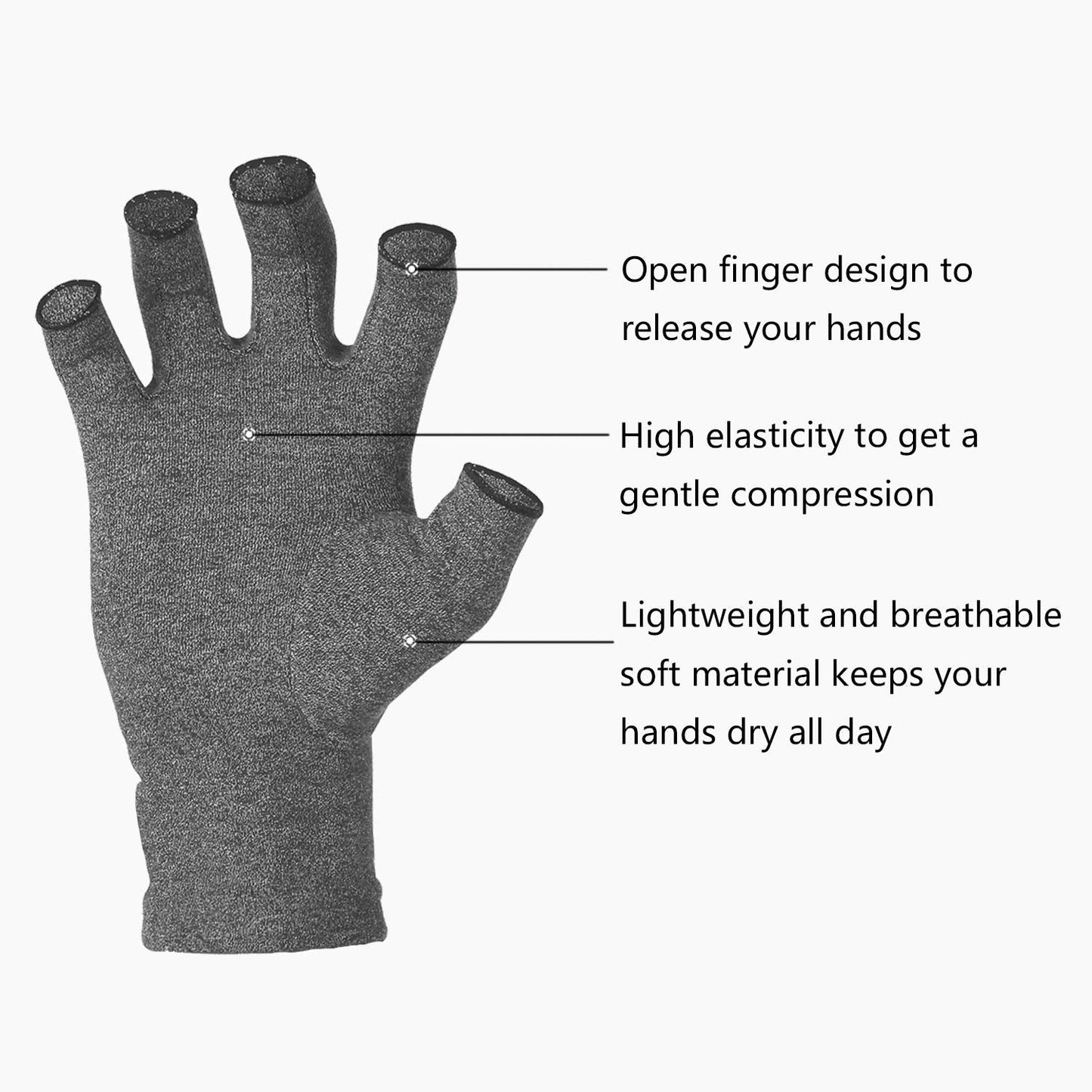 Gants de compression pour l'arthrite ColaPa™ [Une paire]