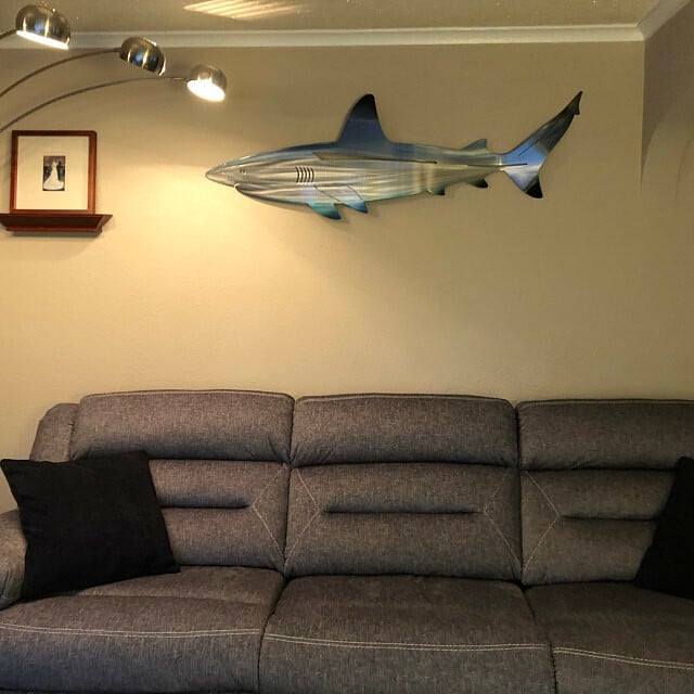🦈 Décoration Murale Requin Métal