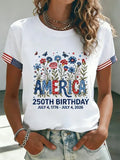 Zekear 250th Freedom Flower T-Shirt