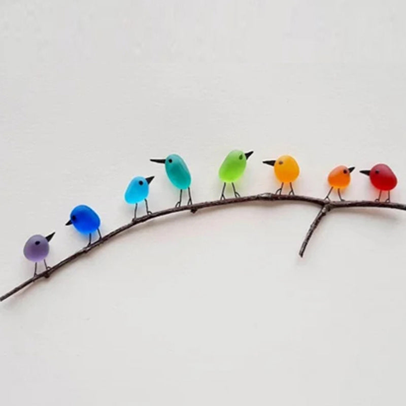 Décoration Oiseaux en Verre de Mer SheremArt