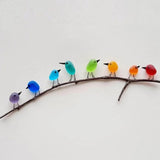 SheremArt Sea Glass Birds Decor