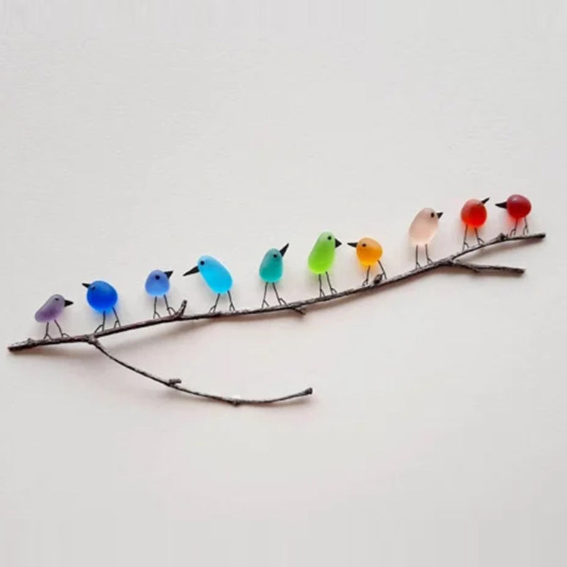 Décoration Oiseaux en Verre de Mer SheremArt