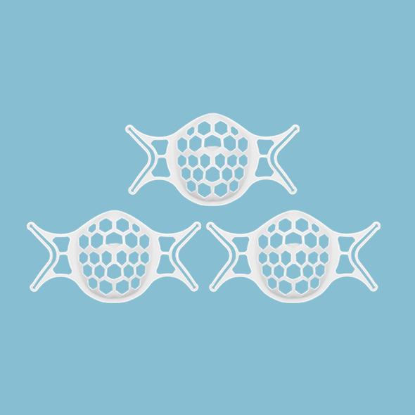 Masque facial 3D en silicone souple de 7e génération - Empêche la buée sur les lunettes