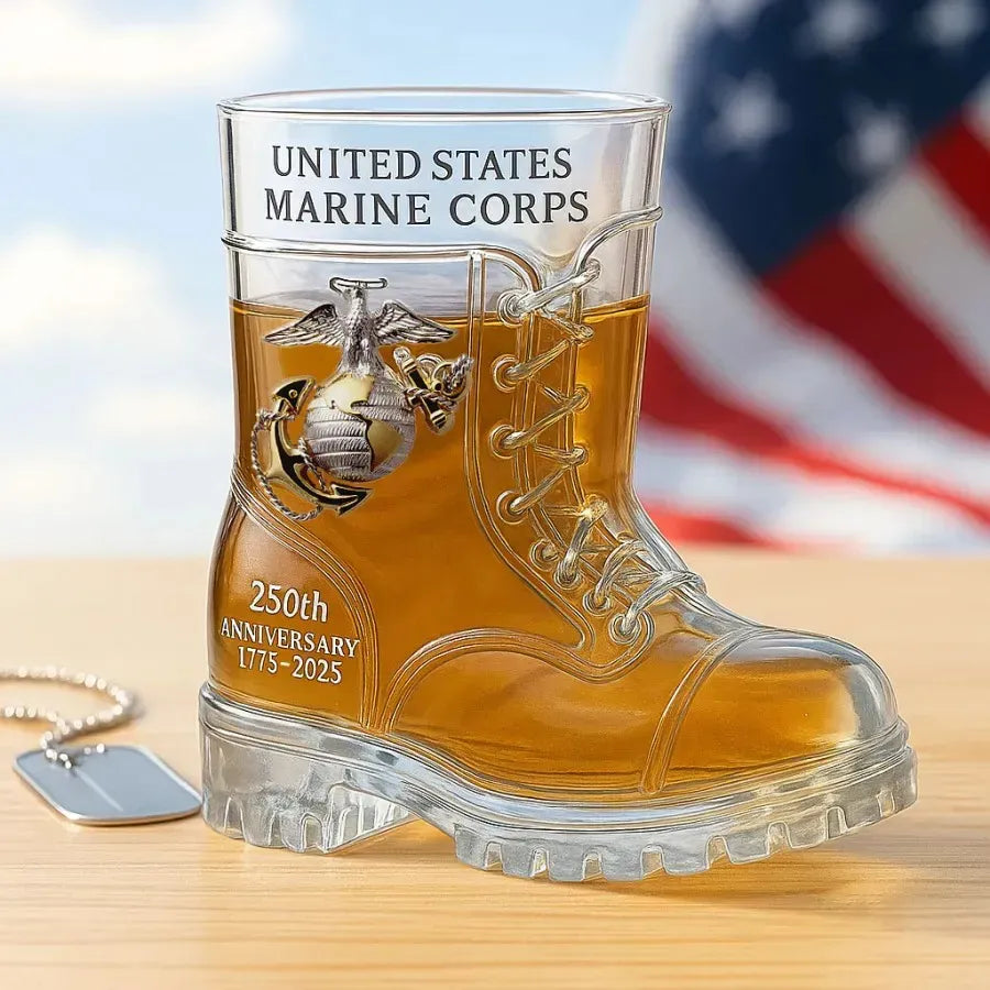 Verre à botte hommage au 250e anniversaire de l'USMC Vueeze™