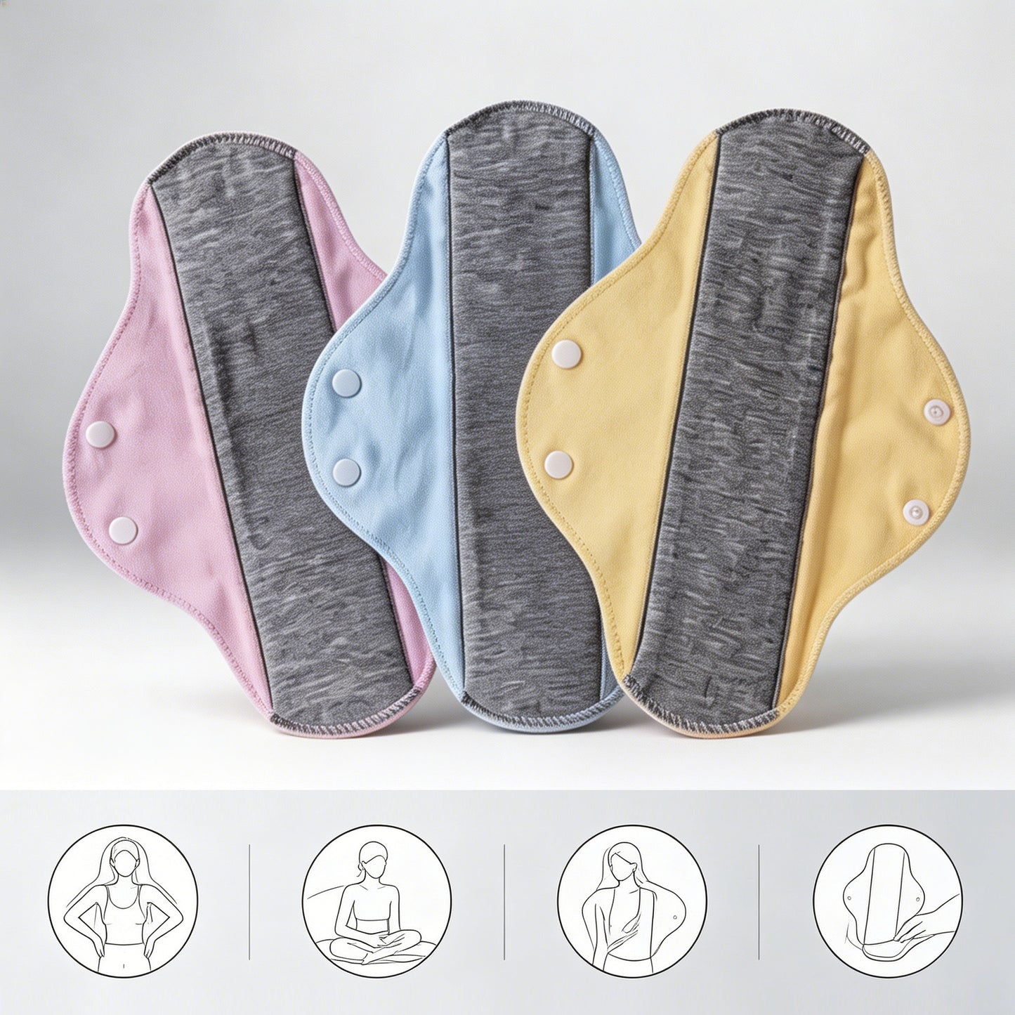 Serviettes hygiéniques LeakGuard Zekear