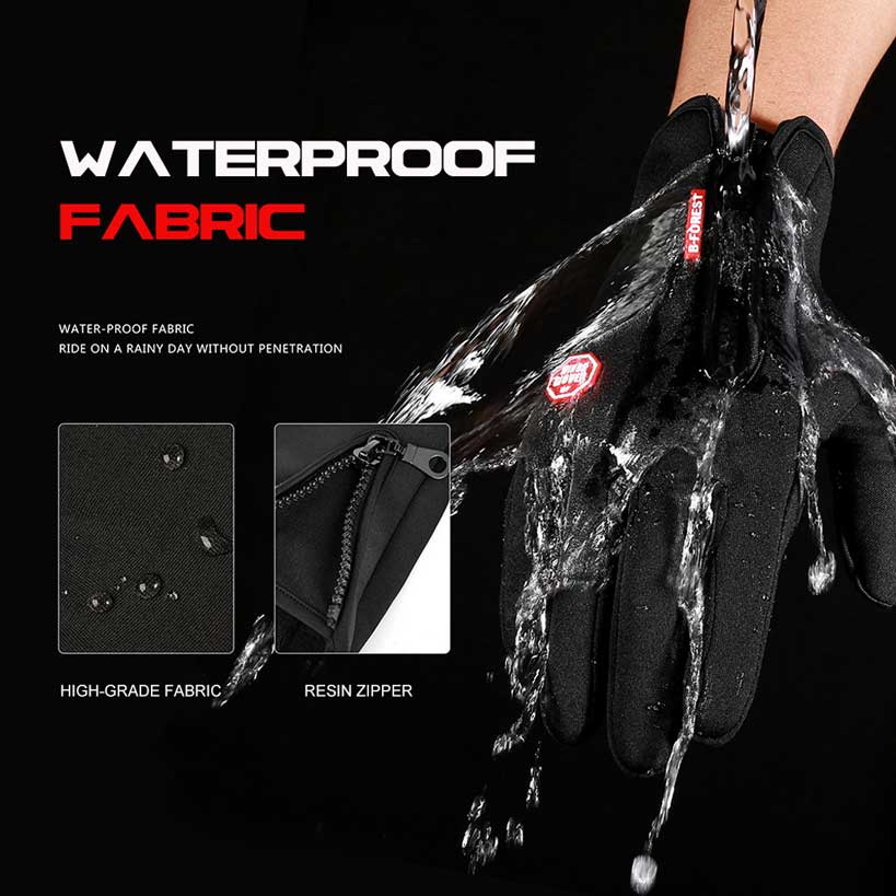 Gants imperméables tactiles et thermiques