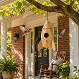 🚀Rocket-Shaped Wooden Hanging Birdhouse