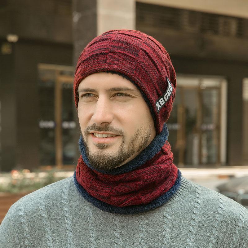 Winter Beanie Hats Scarf Set