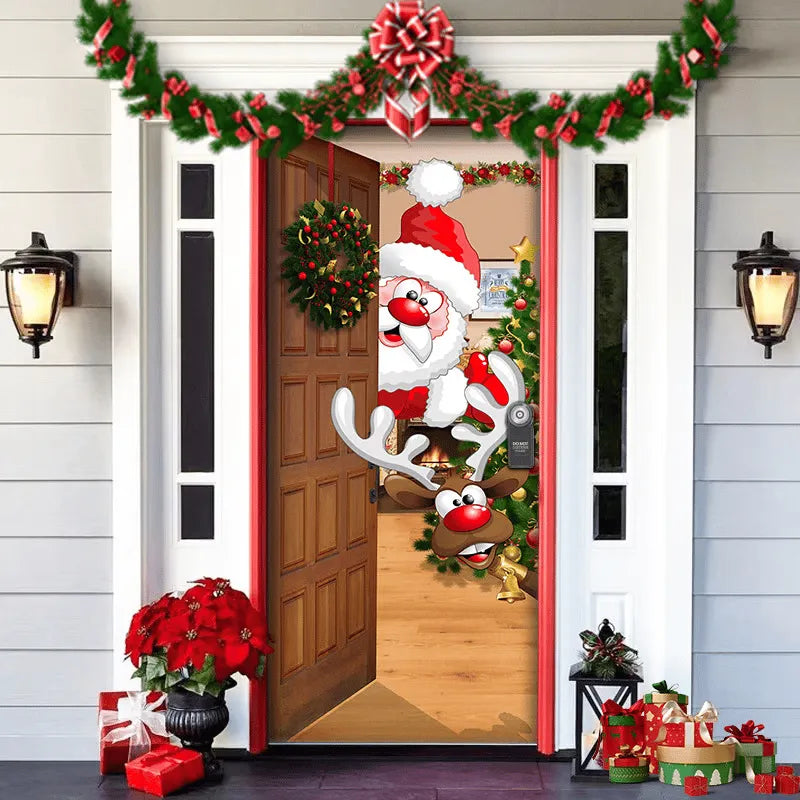 SheremArt™ Habillage de porte de Noël
