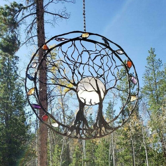 Décoration murale en métal arbre Cercle de Vie
