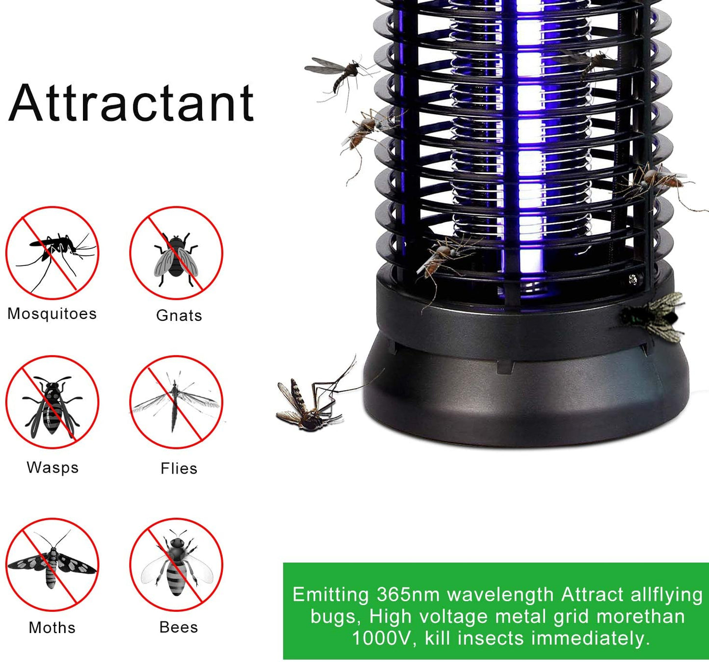 Destructeur d'insectes, Tueur de moustiques électrique