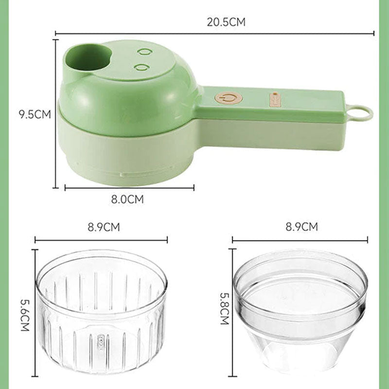 Ensemble Coupe-Légumes Électrique Portable 4 en 1