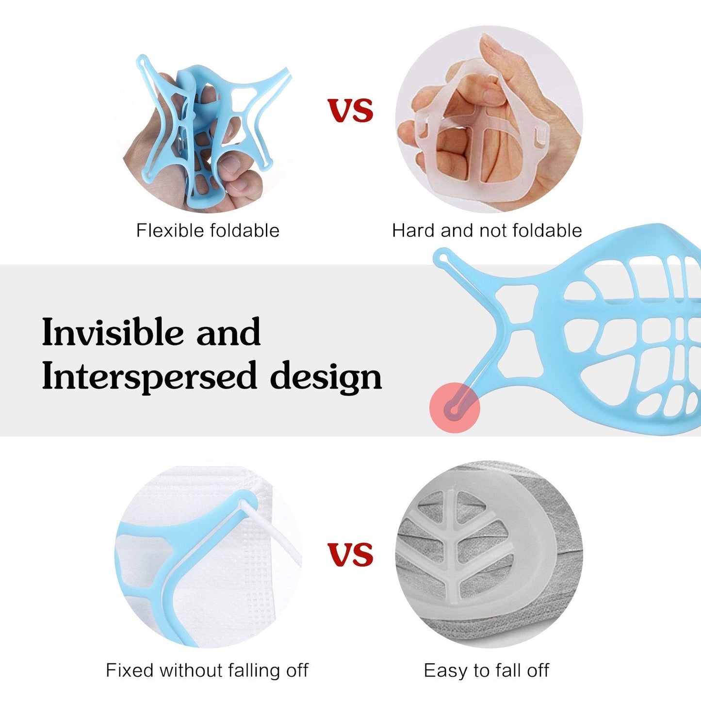 New 6th Generation Upgraded Version Silicone 3D Mask Bracket
