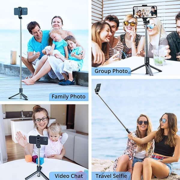 Perche à selfie Bluetooth sans fil 6 en 1