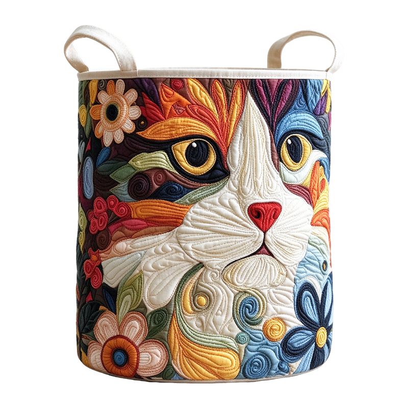 Amoroart™ Bedside Quilted Hamper