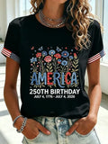 Zekear 250th Freedom Flower T-Shirt
