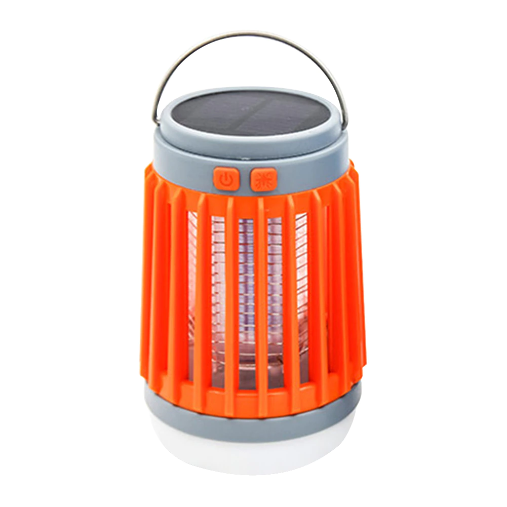 Lampe anti-moustiques solaire 2-en-1 LED USB
