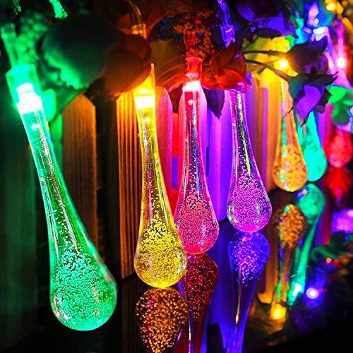Guirlande Lumineuse Solaire Goutte d'Eau 8 Modes