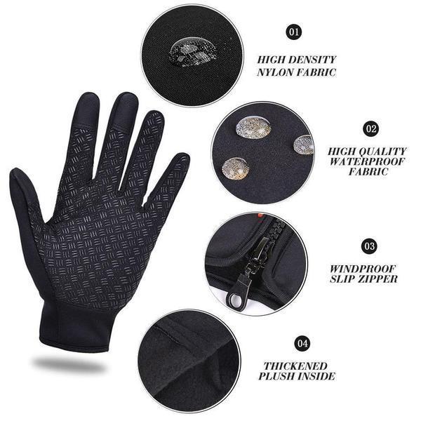 Gants imperméables tactiles et thermiques