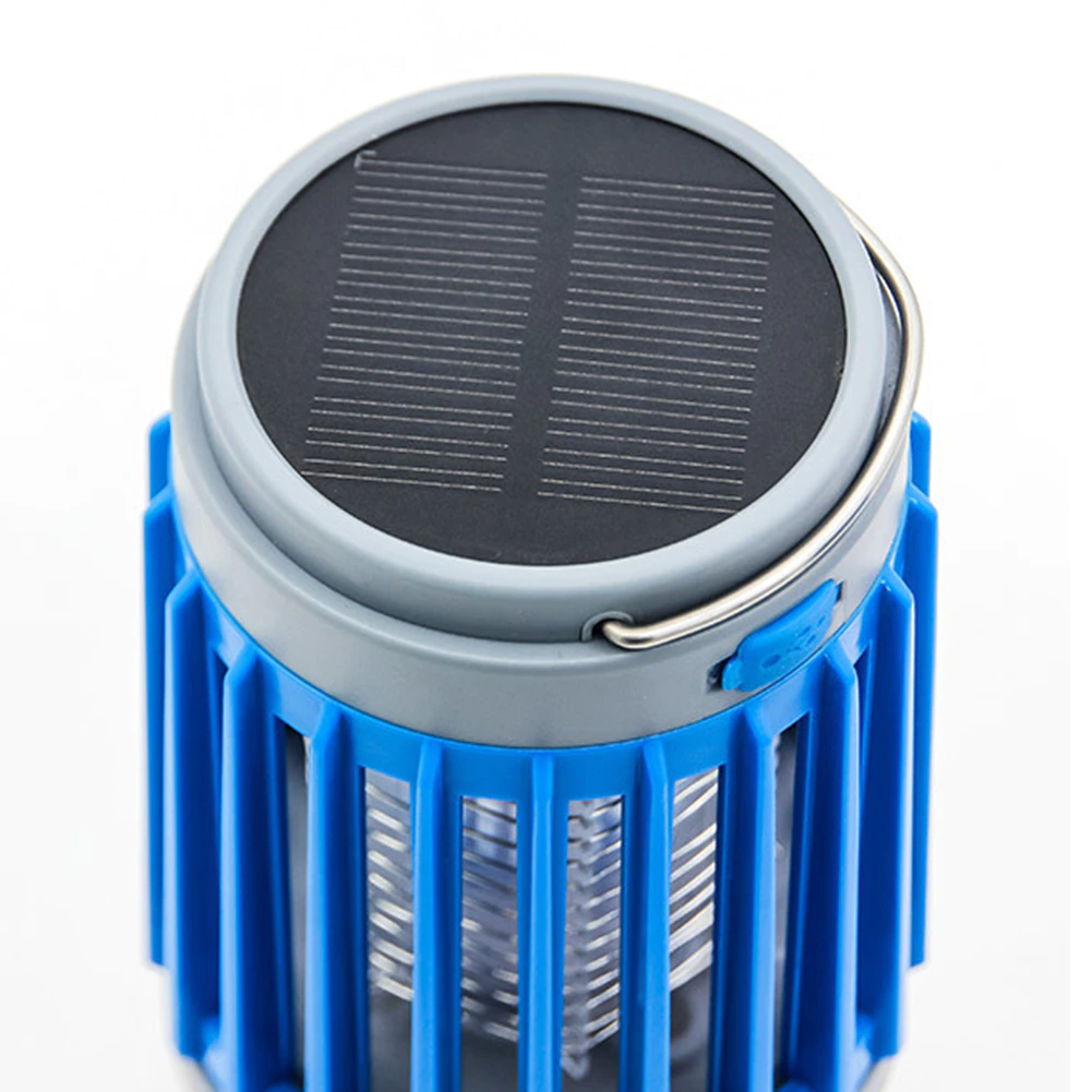 Lampe anti-moustiques solaire 2-en-1 LED USB