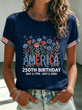 Zekear 250th Freedom Flower T-Shirt