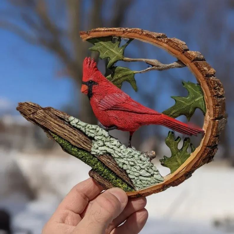 SheremArt Vibrant Cardinal