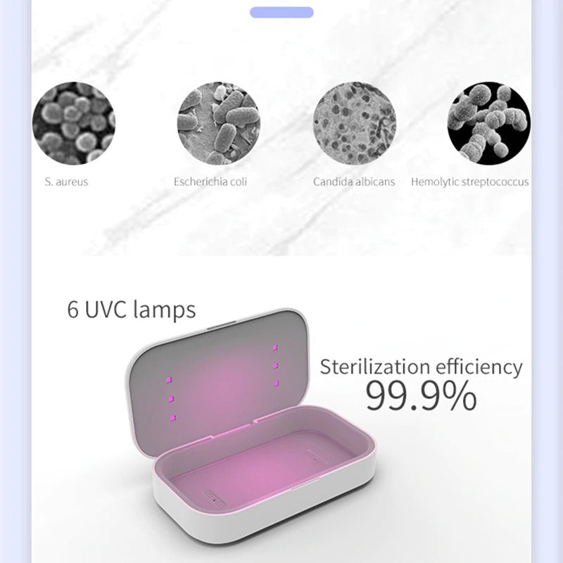 Boîte de stérilisation UV avec recharge sans fil