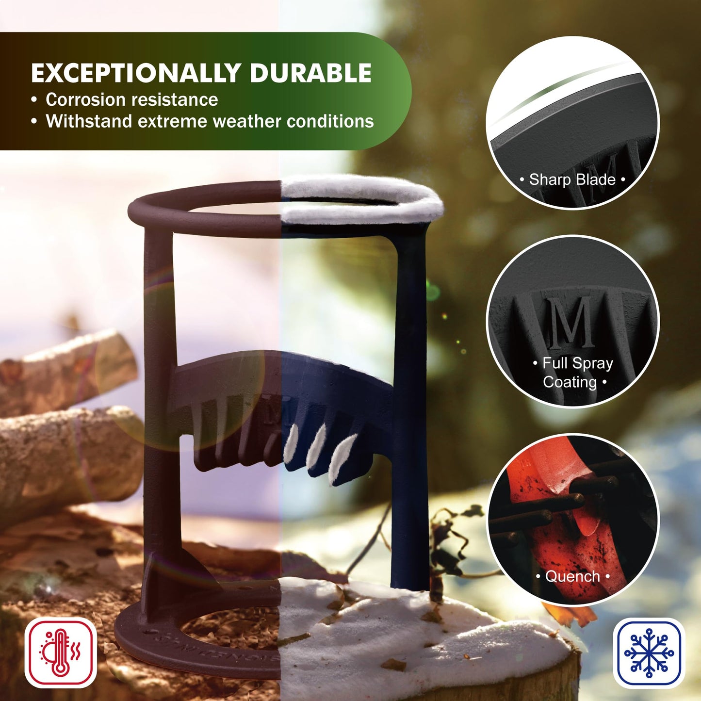 Fendeur d'allumettes pour bois de chauffage