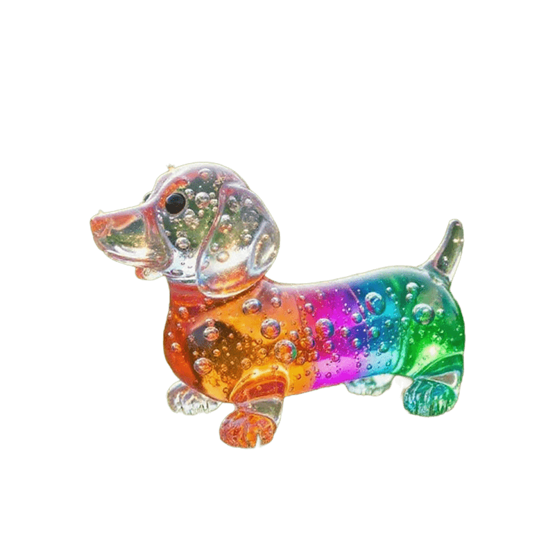 SheremArt Chiot Bulle Arc-en-ciel