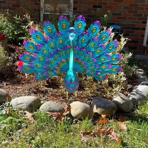 Sherem Peacock Statue Decor