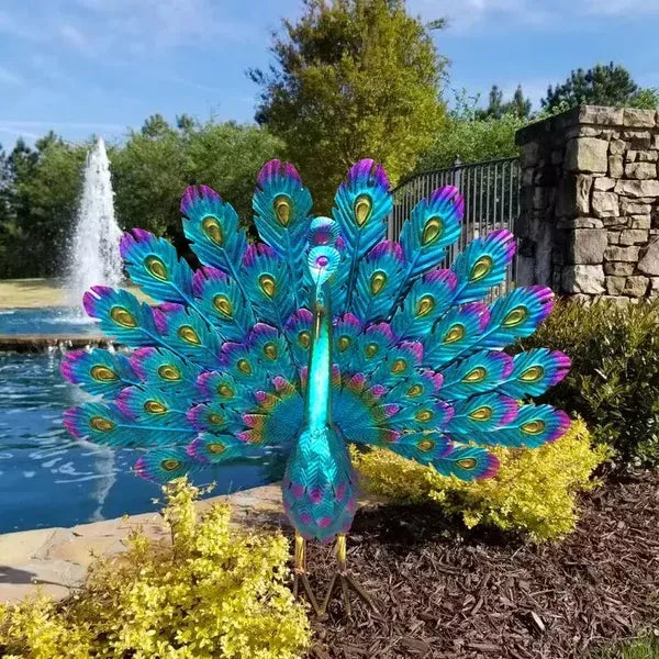 Sherem Peacock Statue Decor