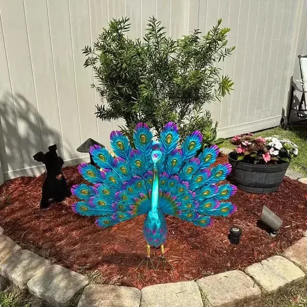 Sherem Peacock Statue Decor