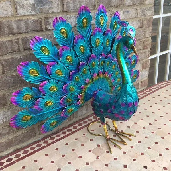 Sherem Peacock Statue Decor