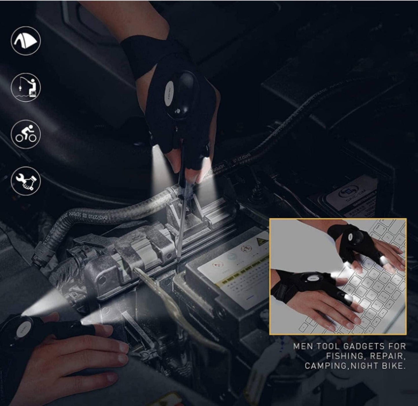 LED Flashlights Gloves
