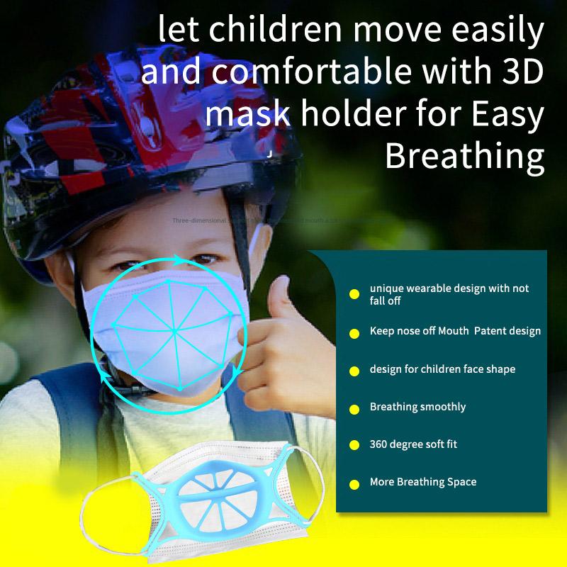 Support de masque 3D en silicone amélioré de 6ème génération pour enfants