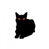 Halloween Decorations Metal Black Cat Decorative Garden