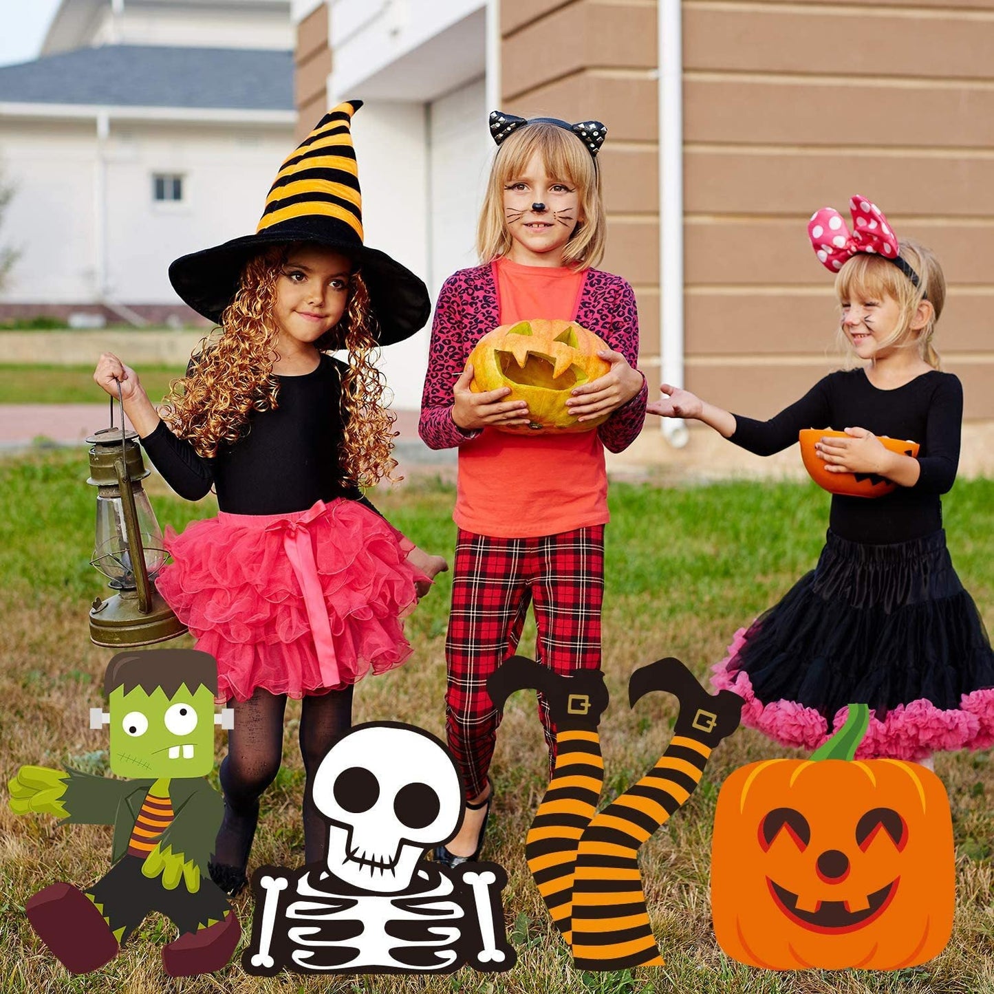 Piquets de panneaux de jardin d'Halloween