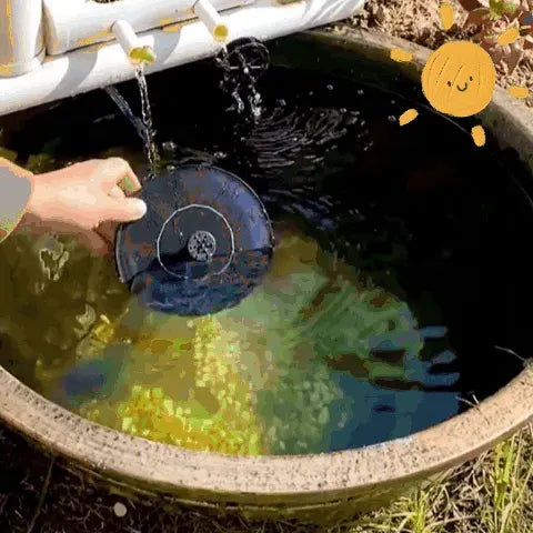 Fontaine d'eau solaire Sherem à LED
