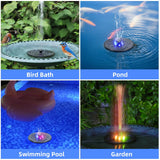 Sherem LED-Lit Solar Water Fountain