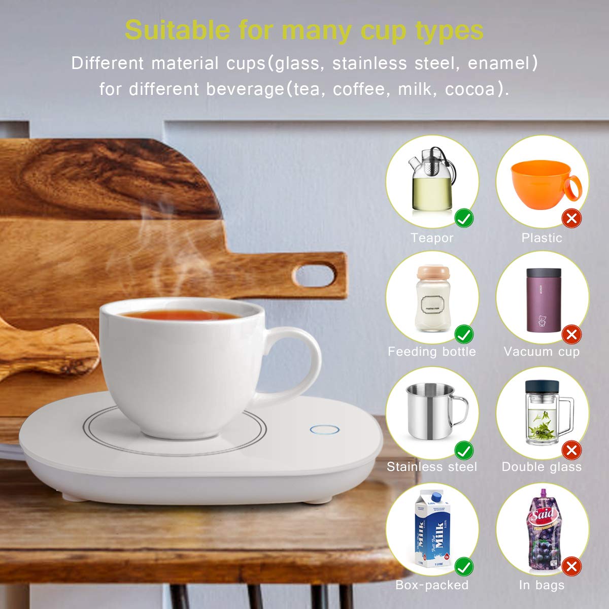 Plaque chauffante COLAPA™ pour tasse à café