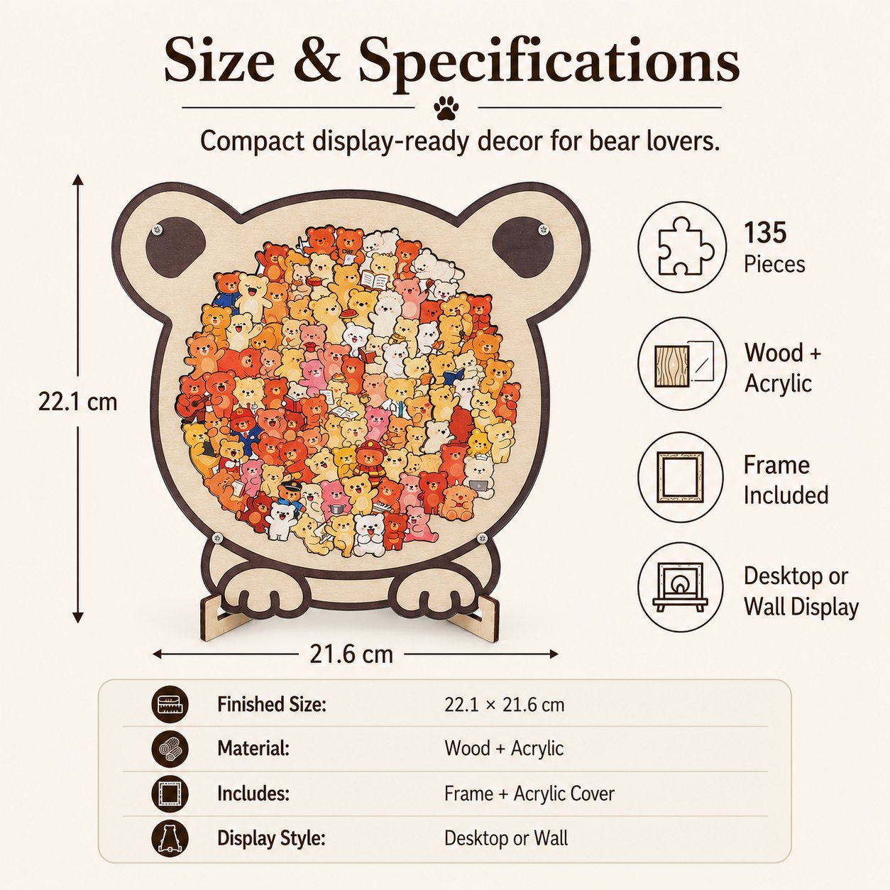 🐶🐱Wooden Dog Jigsaw Puzzle