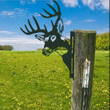 Sherem Farm Peeping Animal Metal Art
