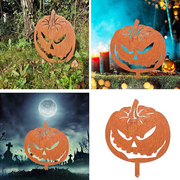 Ornements de jardin d'Halloween Citrouille effrayante